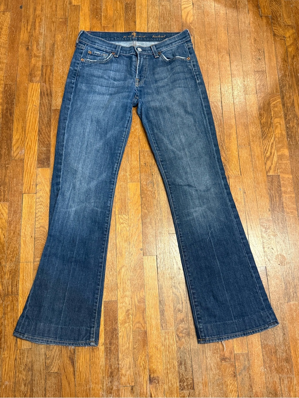 7 For All Mankind Y2K Low-Rise Bootcut Jeans - Size 27